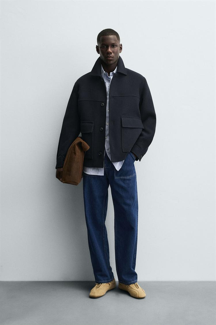REGULAR FIT POCKET OVERCOAT