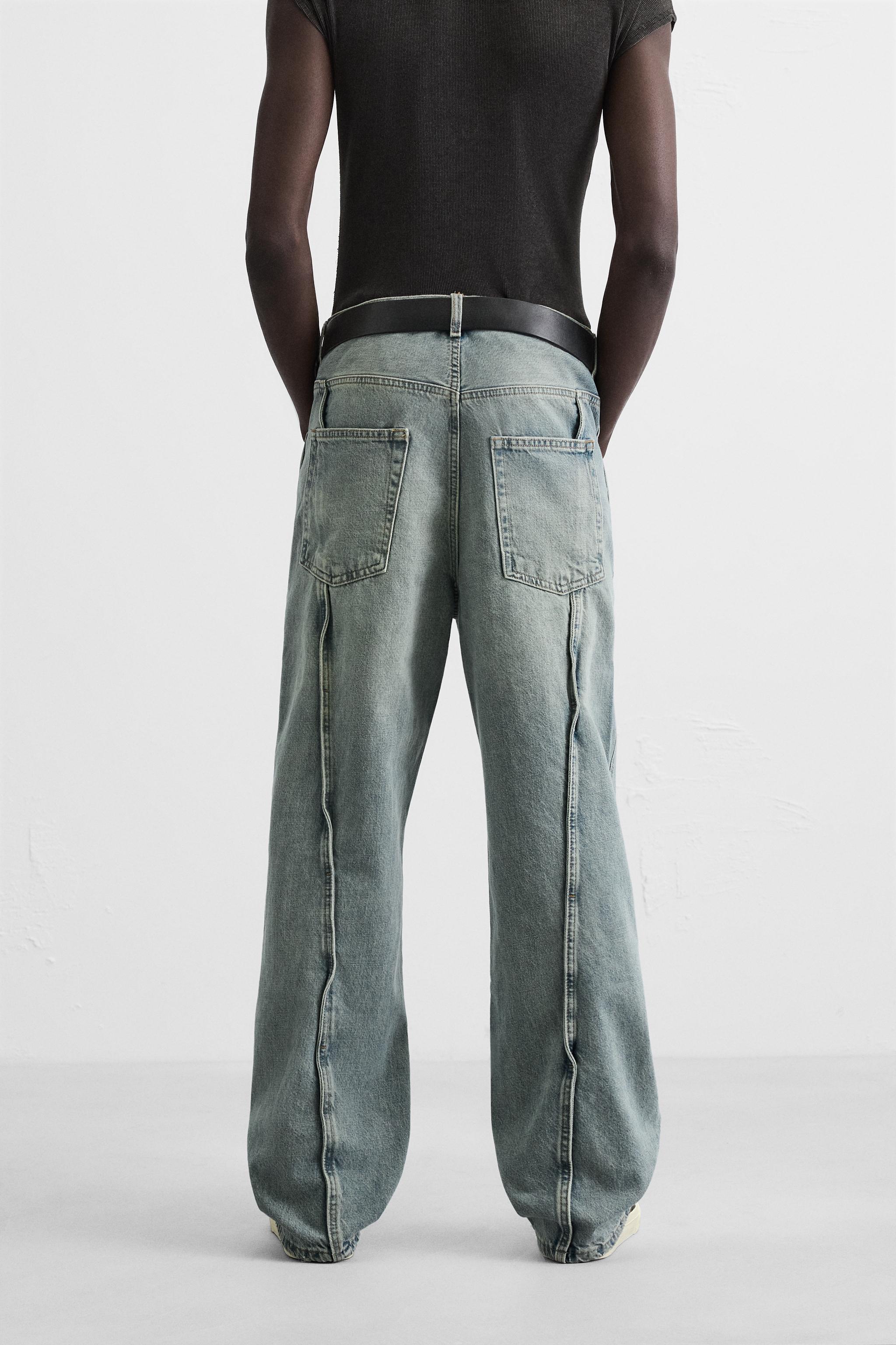 JEAN BAGGY À COUTURES