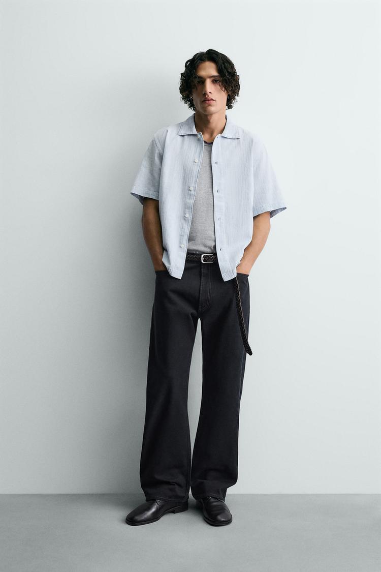 WASHED TEXTURED SHIRT - Zara product image
