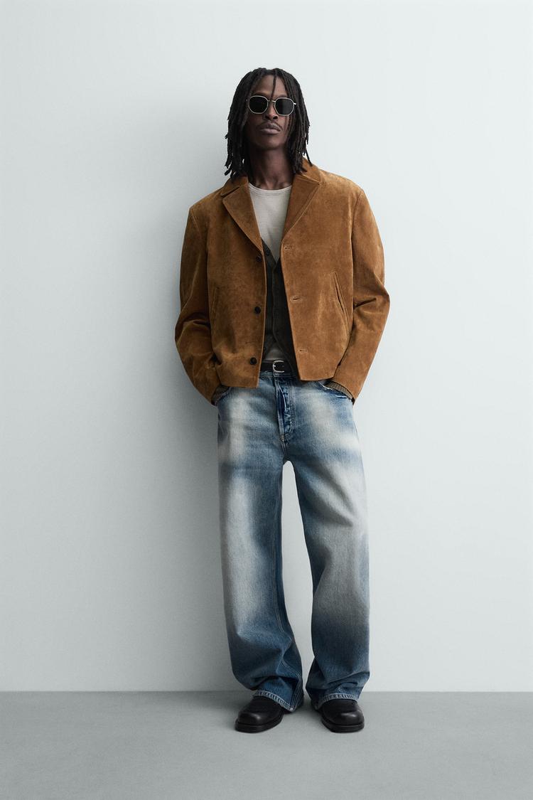 SUEDE LEATHER JACKET - Zara product image