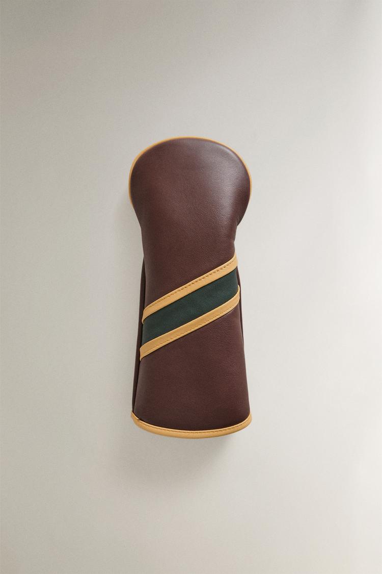 LEATHER FAIRWAY WOOD GOLF CLUB COVER - Zara product image
