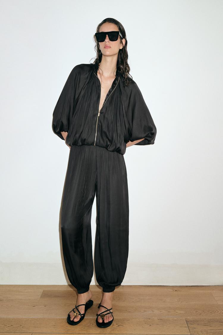 SATIN EFFECT BALLOON PANTS - Zara product image