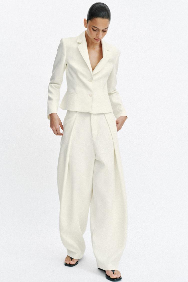 VOLUME PLEATED PANTS - Zara product image