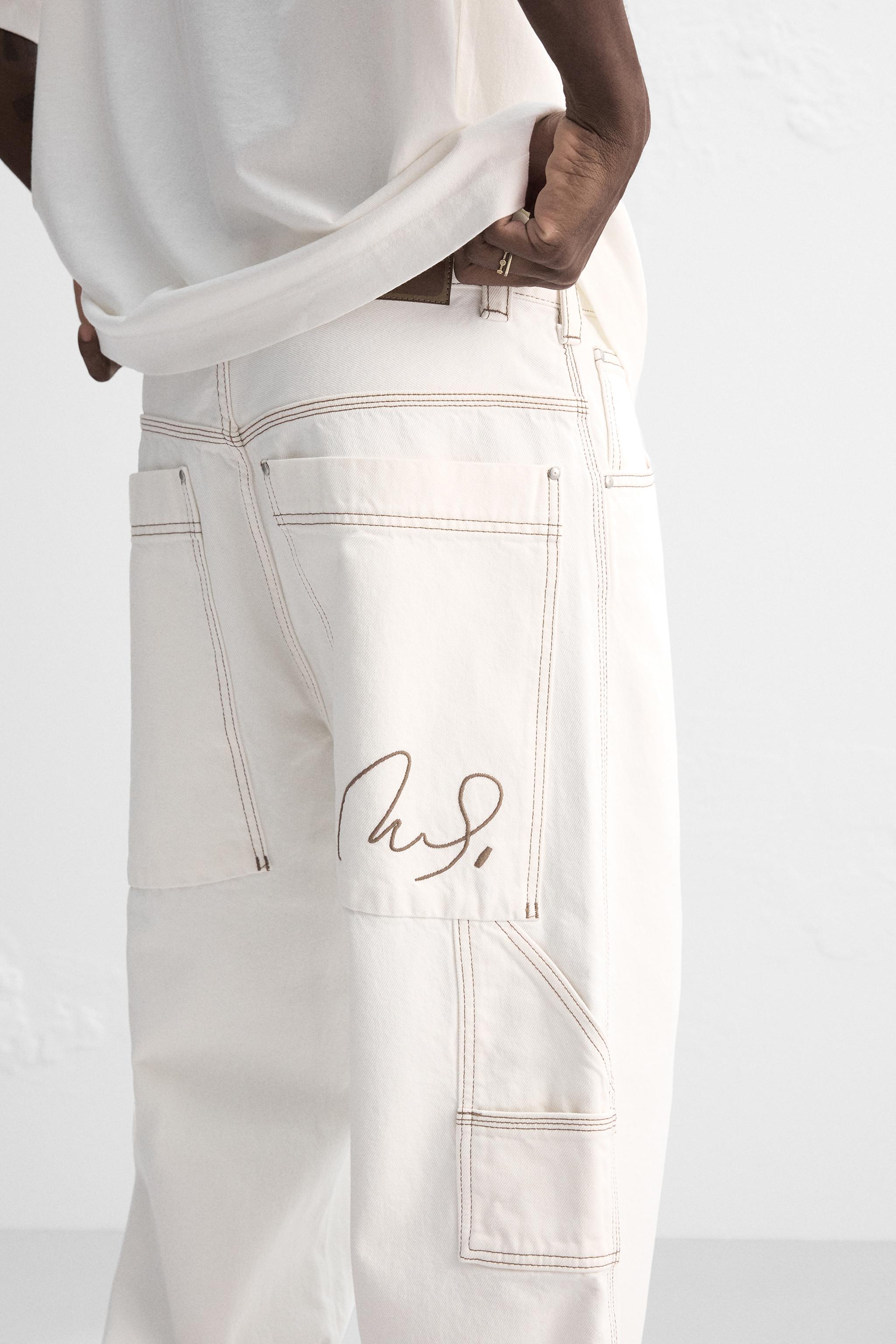 BAGGY JEANS WITH TOPSTITCHING