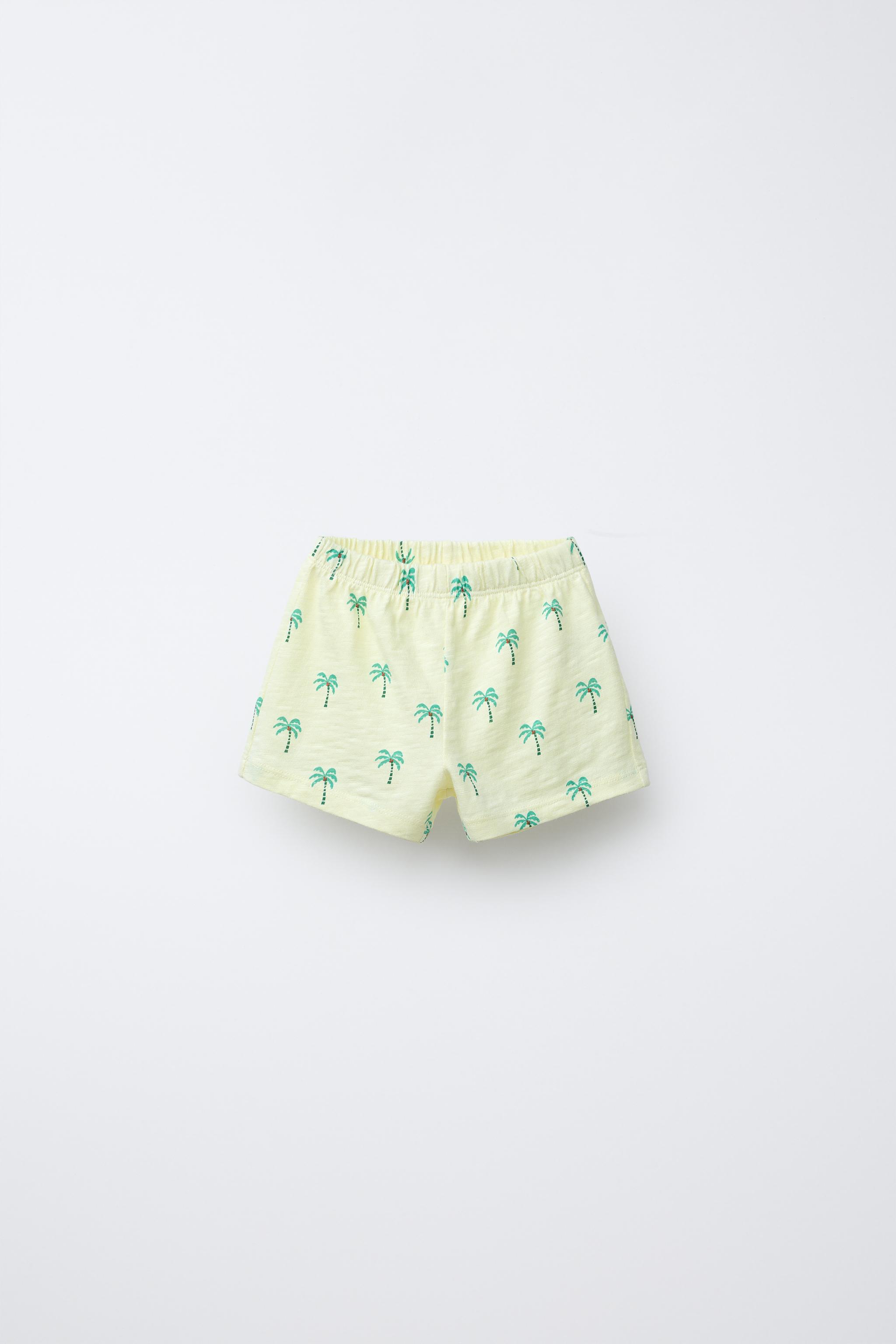 PALM TREE PRINT SHORTS