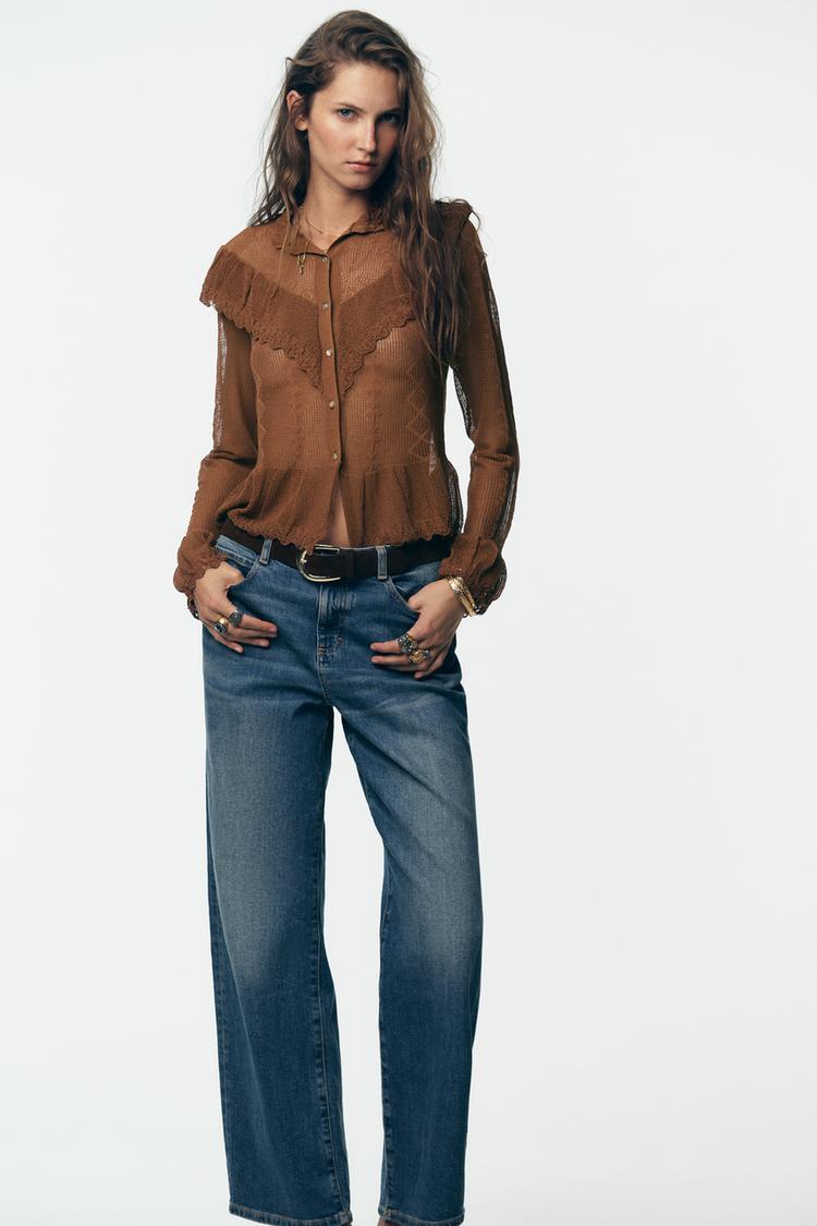 POINTELLE KNIT ROMANTIC JACKET - Zara product image