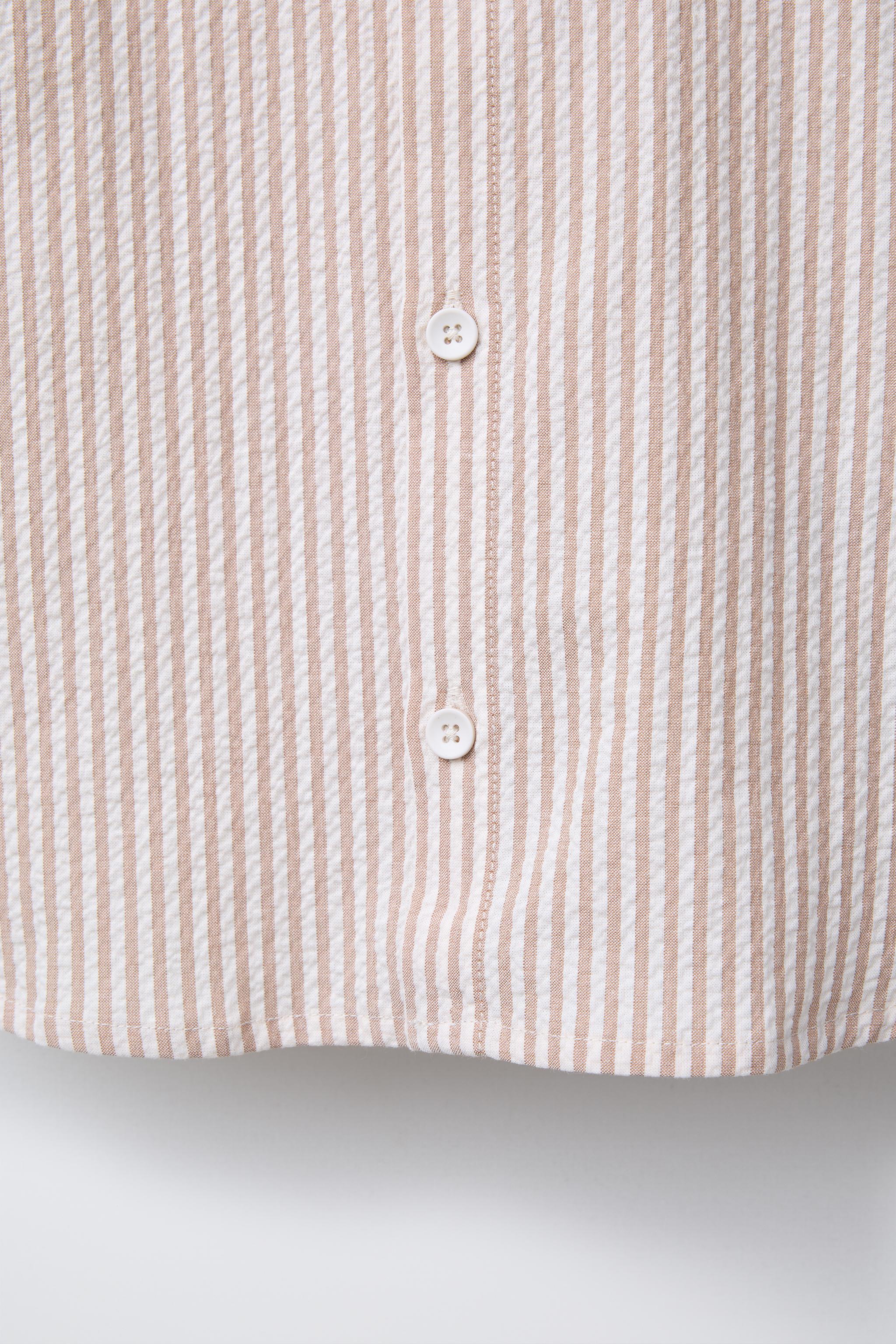SEERSUCKER STRIPED SHIRT