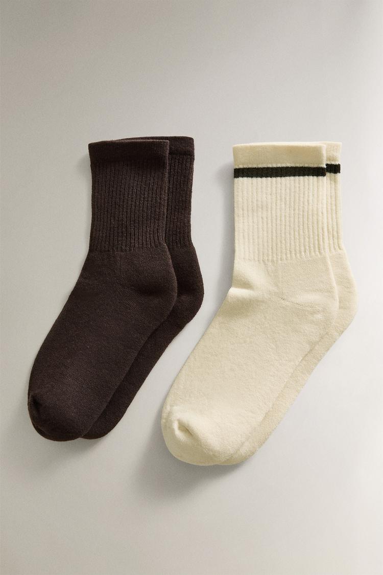 COTTON SOCKS SET (SET OF 2) - Zara product image