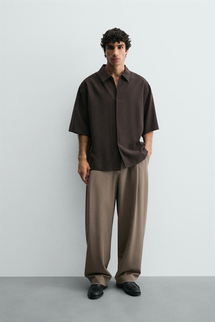 RELAXED FIT FLOWY SHIRT - Zara product image