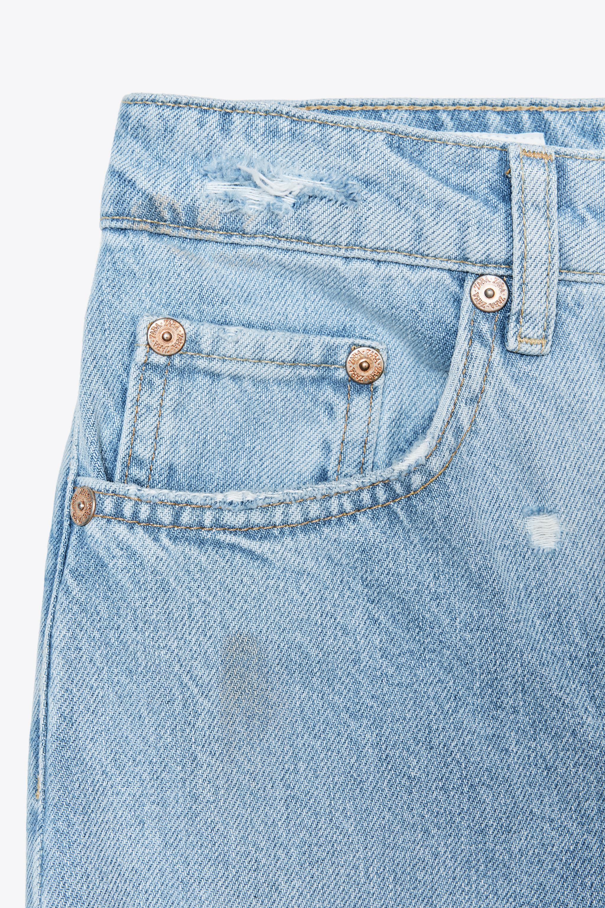 JEAN TRF BAGGY DÉCHIRÉ TAILLE NORMALE