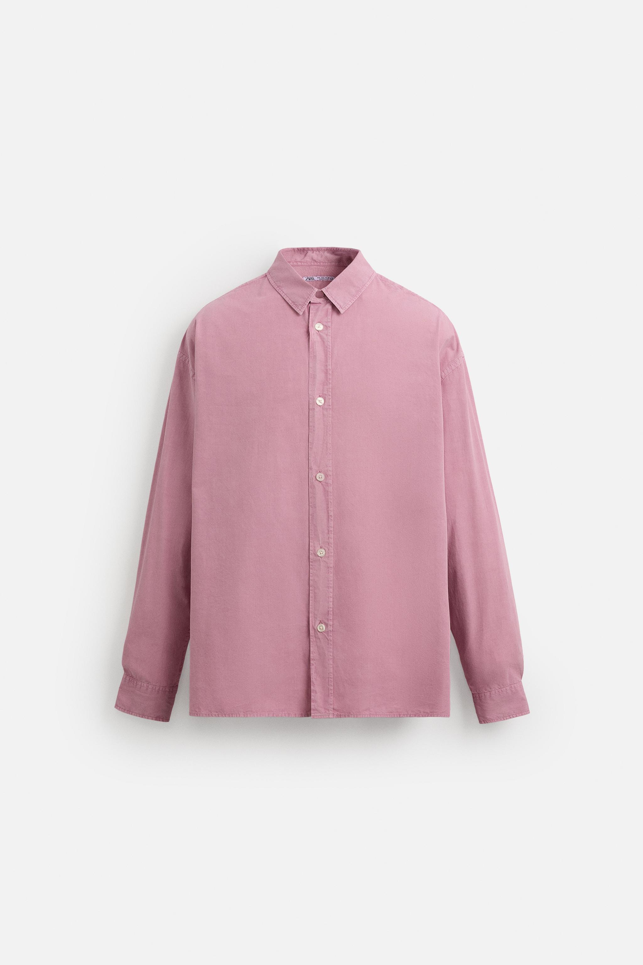 CHEMISE DÉLAVÉE EN COTON