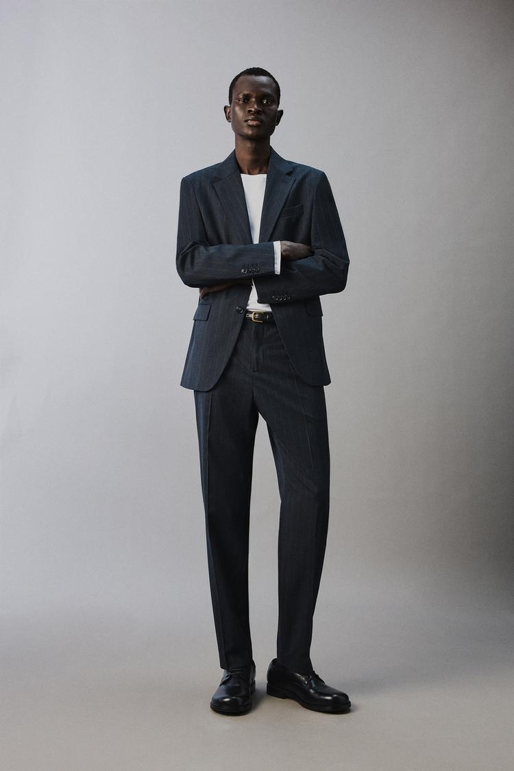 PINSTRIPE SUIT PANTS - Zara product image