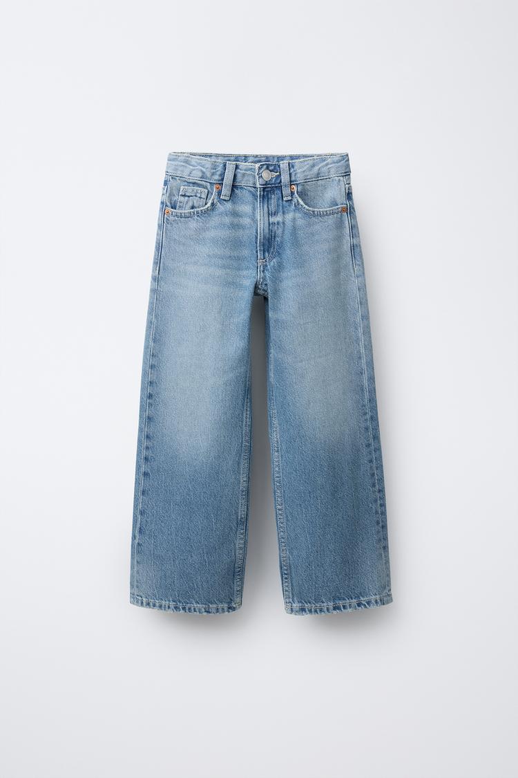 DISTRESSED WIDE LEG JEANS - Zara product image