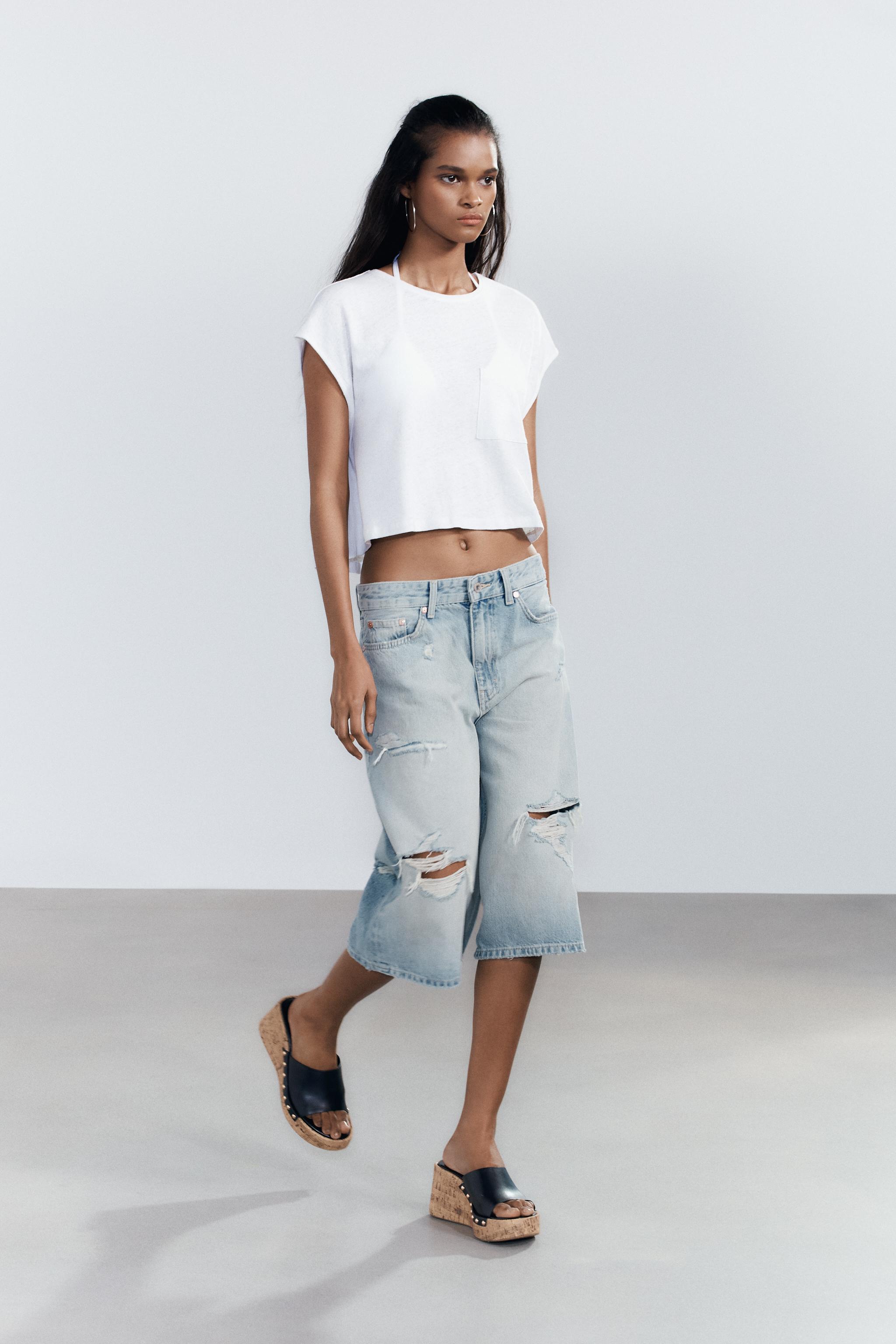T-SHIRT AVEC LIN ET POCHE