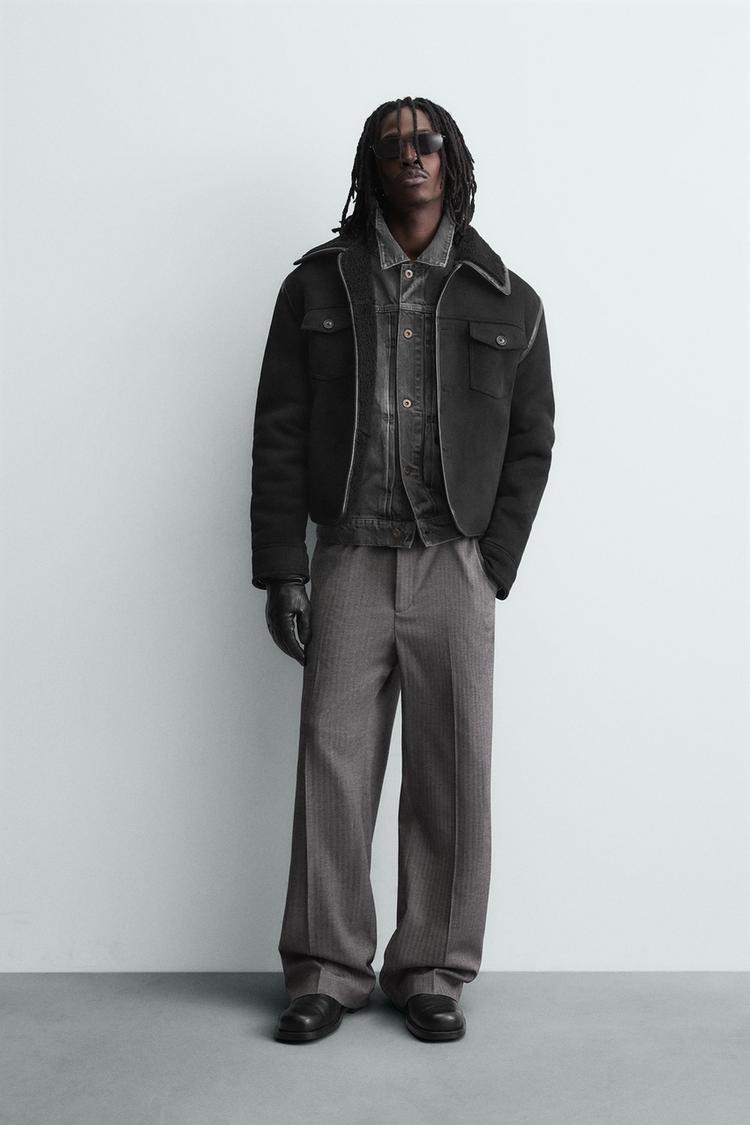 DOUBLE FACED FAUX SUEDE JACKET - Zara product image