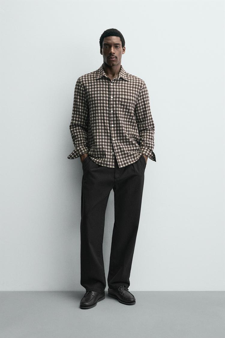 PLAID POCKET SHIRT - Zara product image