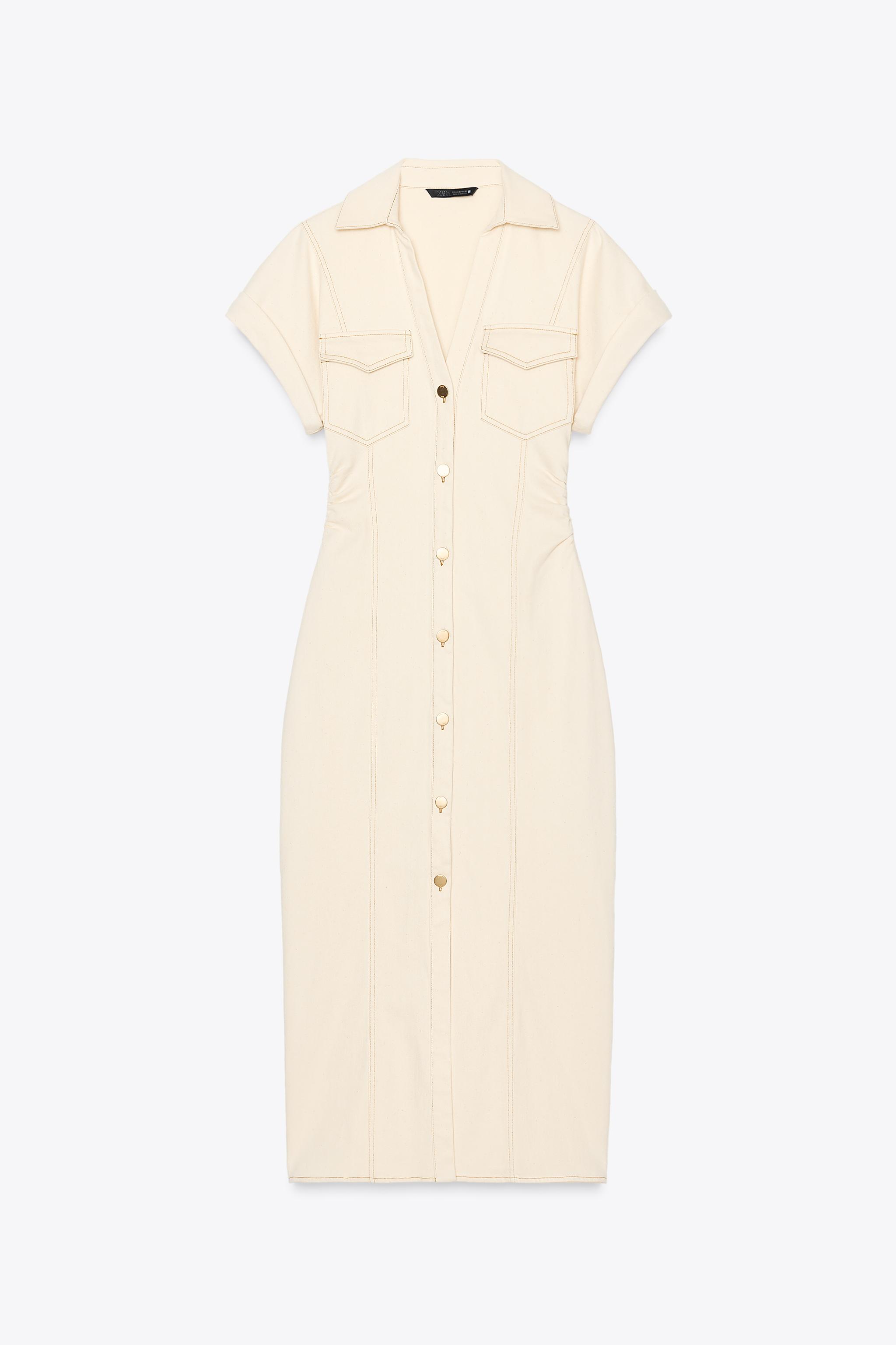 Z1975 DENIM MIDI DRESS