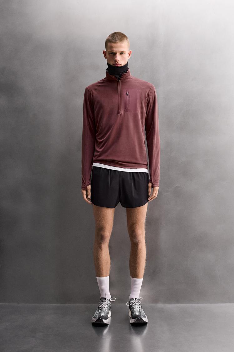 COMBINATION POCKET QUARTER-ZIP SWEATSHIRT - Zara product image