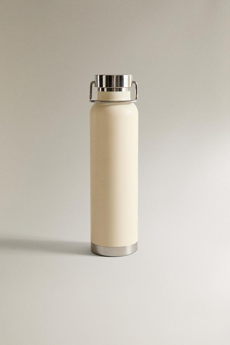 LACQUERED STAINLESS STEEL BOTTLE - Zara product image