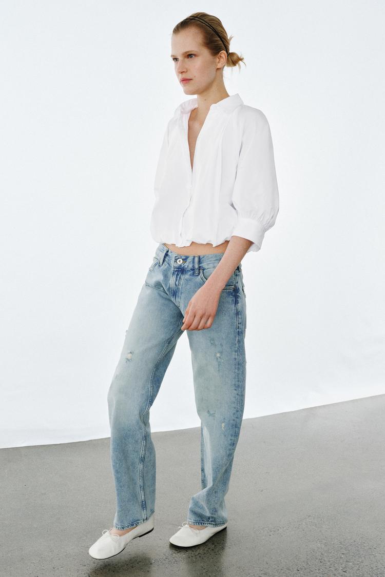 PUFF SLEEVE SHIRT ZW COLLECTION - Zara product image