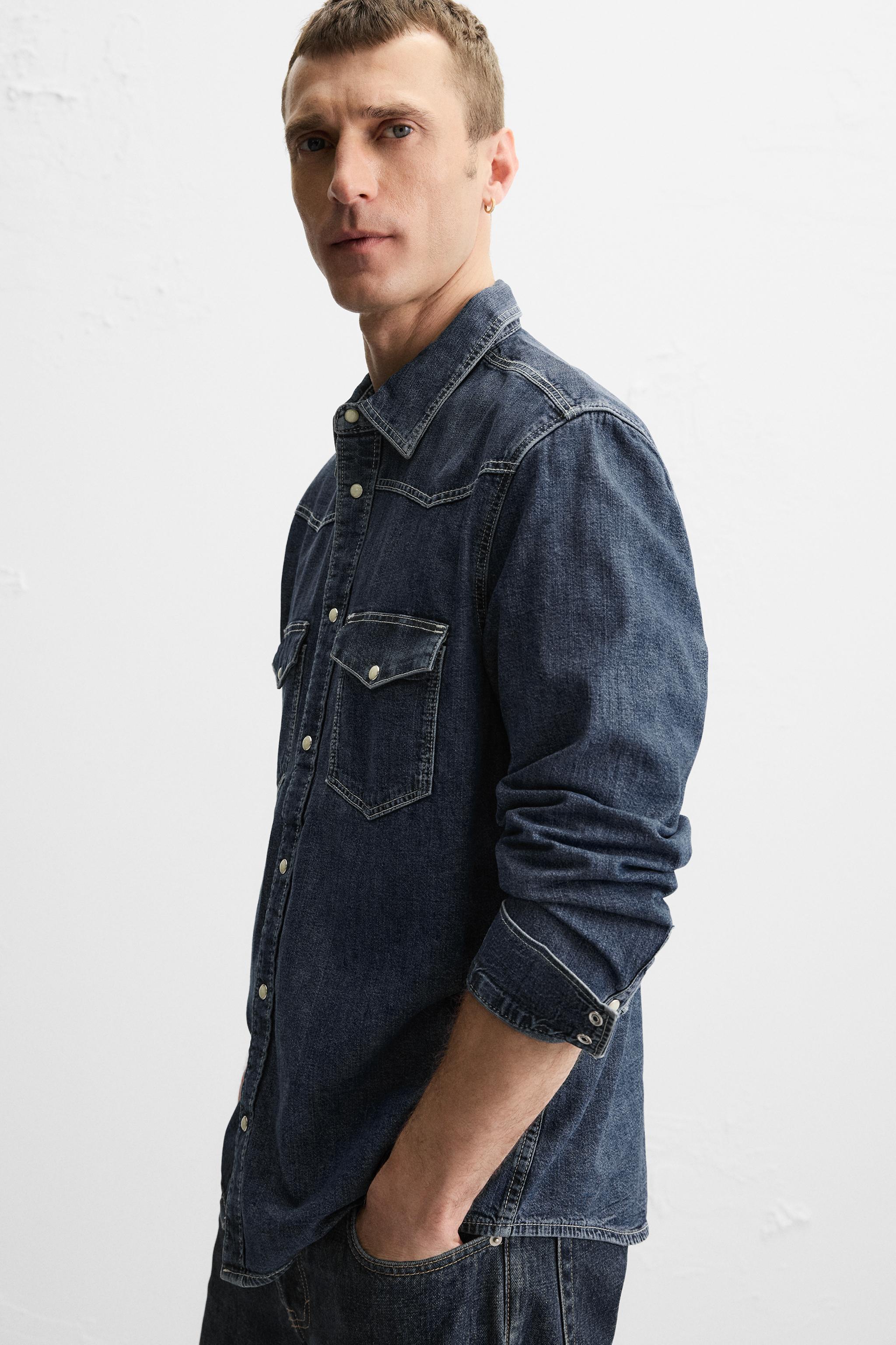 CHEMISE EN DENIM WESTERN