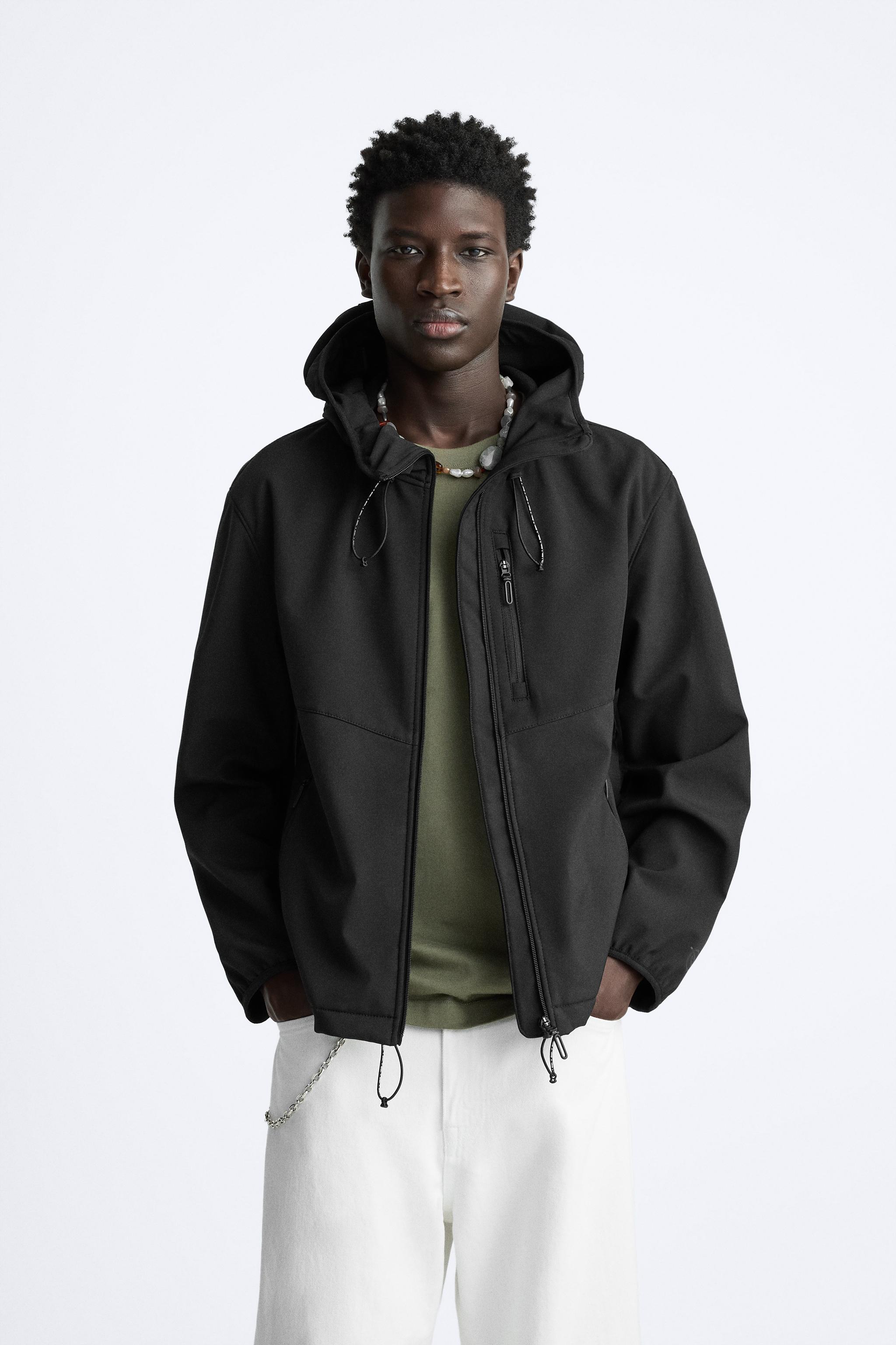 HOODED TECHNICAL JACKET