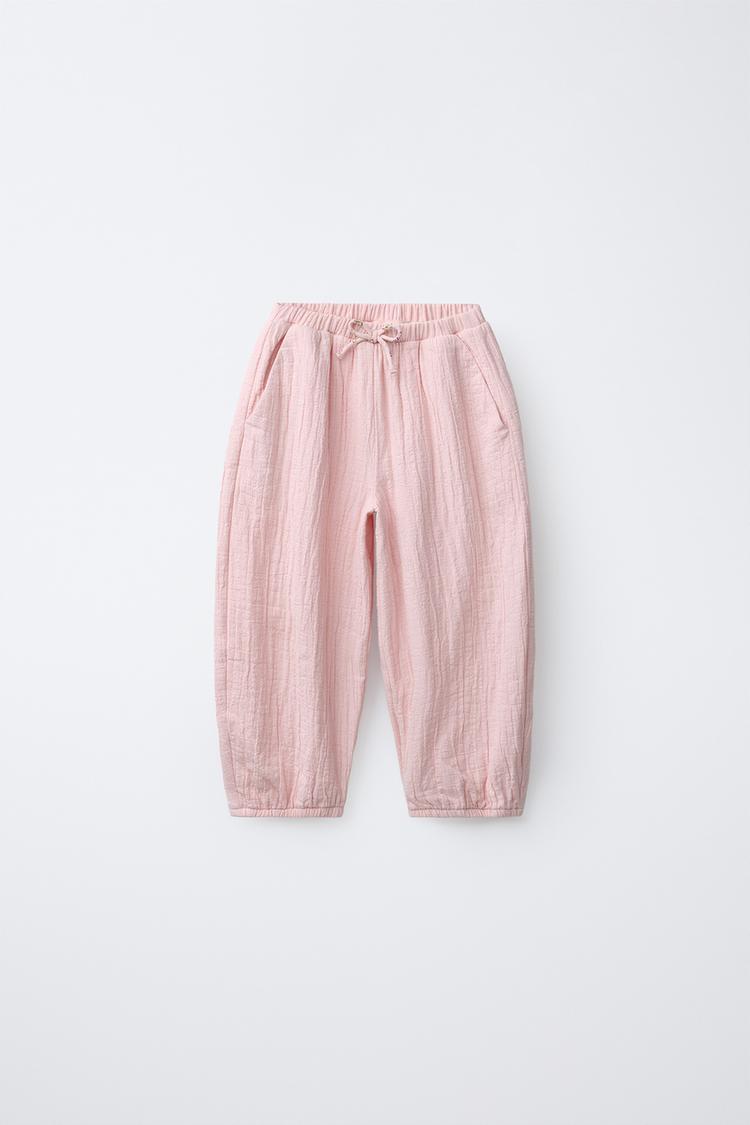 TEXTURED BAGGY PANTS - Zara product image