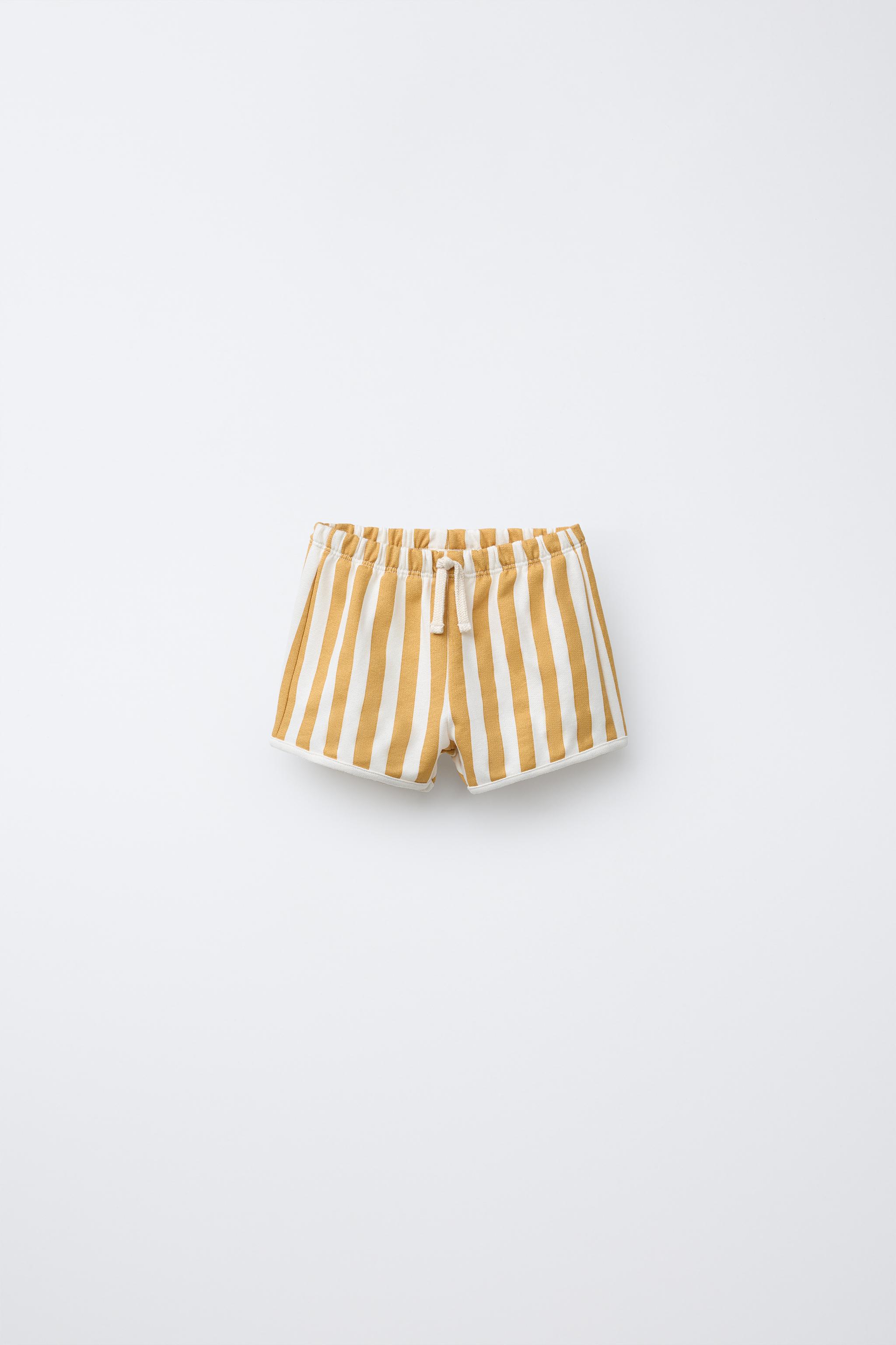 STRIPED BERMUDA SHORTS