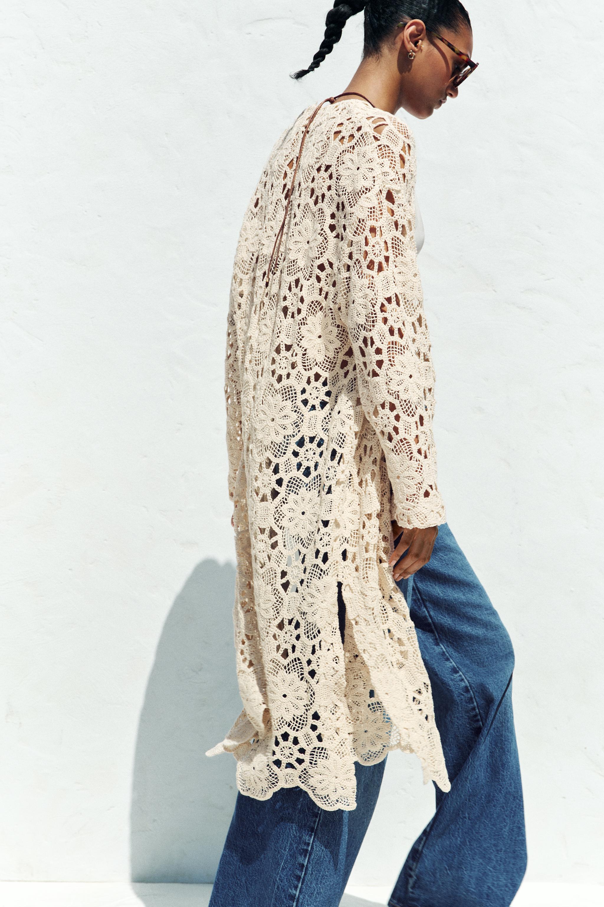 VESTE KIMONO CROCHET