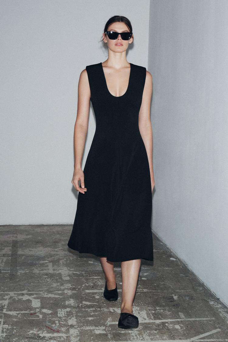 CREPE MIDI DRESS - Zara product image