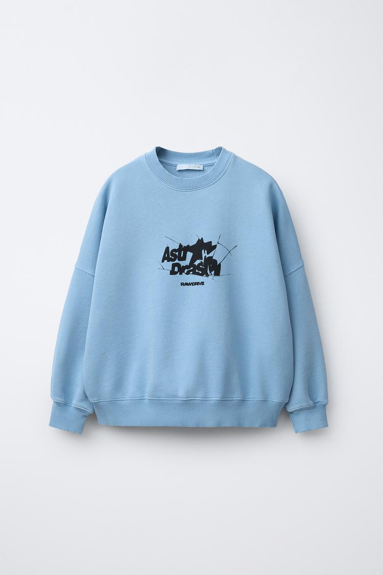 TEXT PRINT SWEATSHIRT