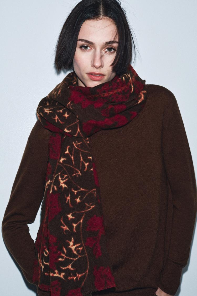 FLORAL PRINT SCARF - Zara product image