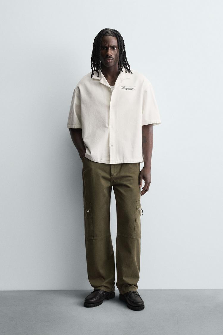 PRINTED RELAXED FIT SHIRT - Zara product image