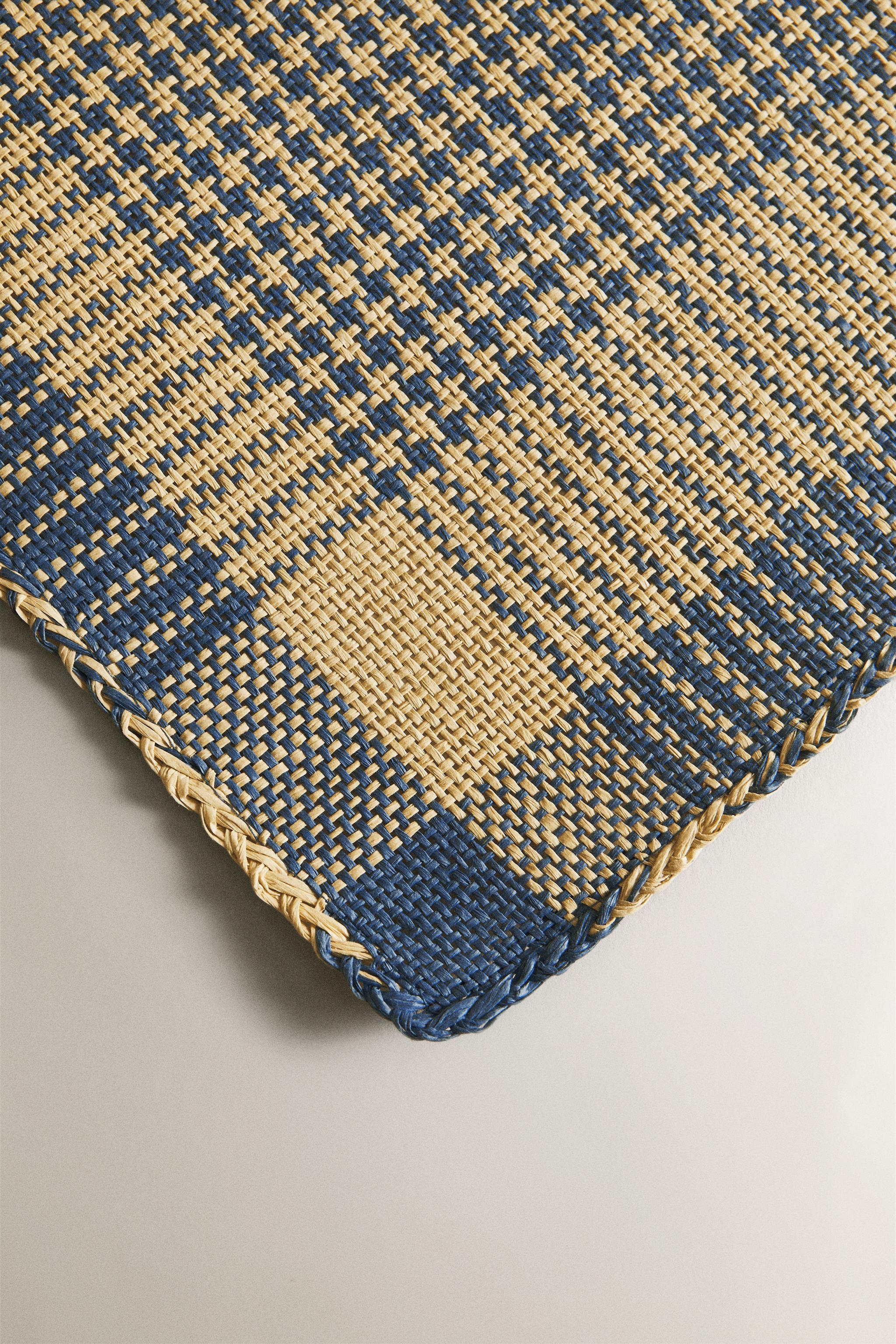 SET DE TABLE PAPIER CARREAUX