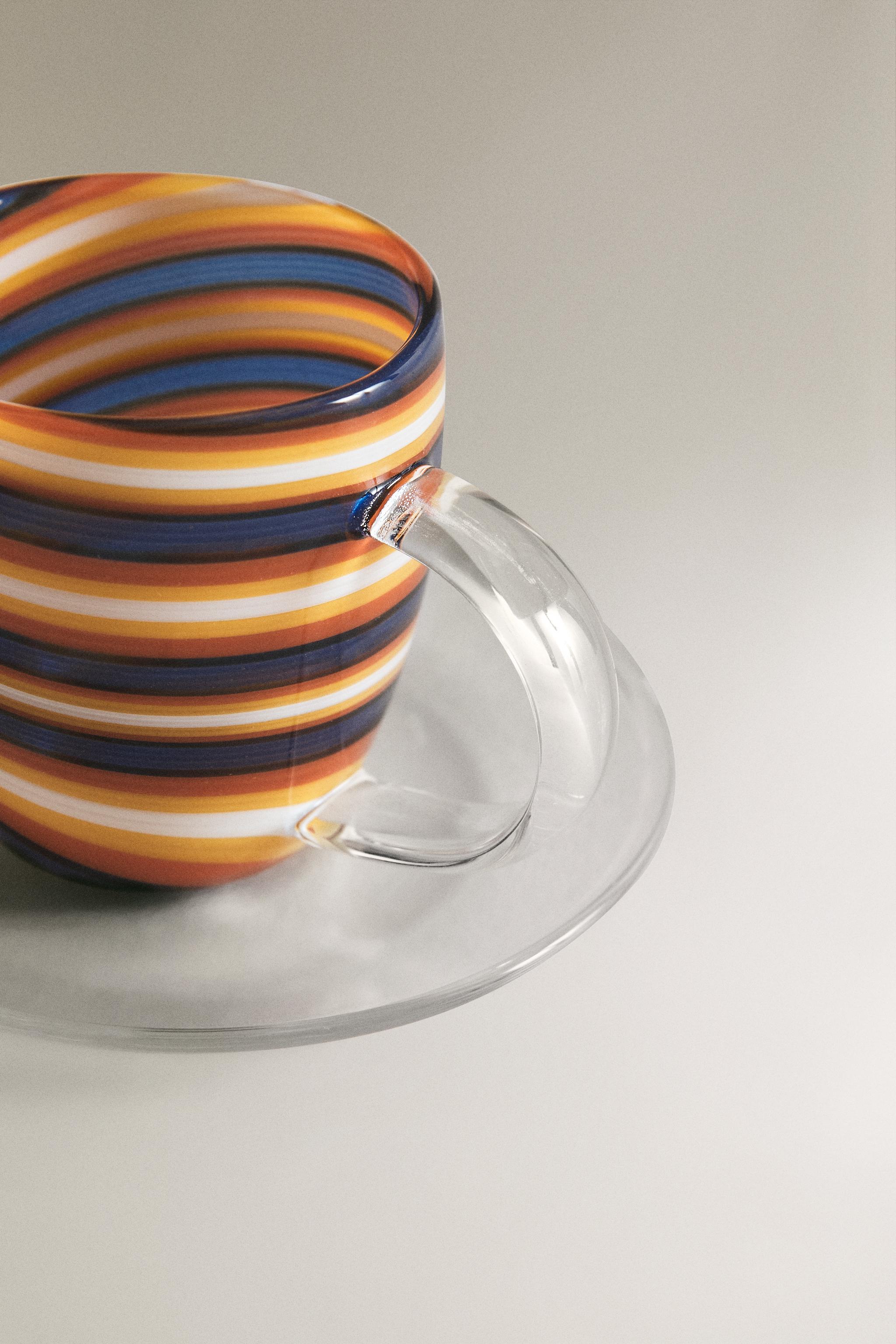 TASSE SOUCOUPE BOROSILICATE SPIRALE
