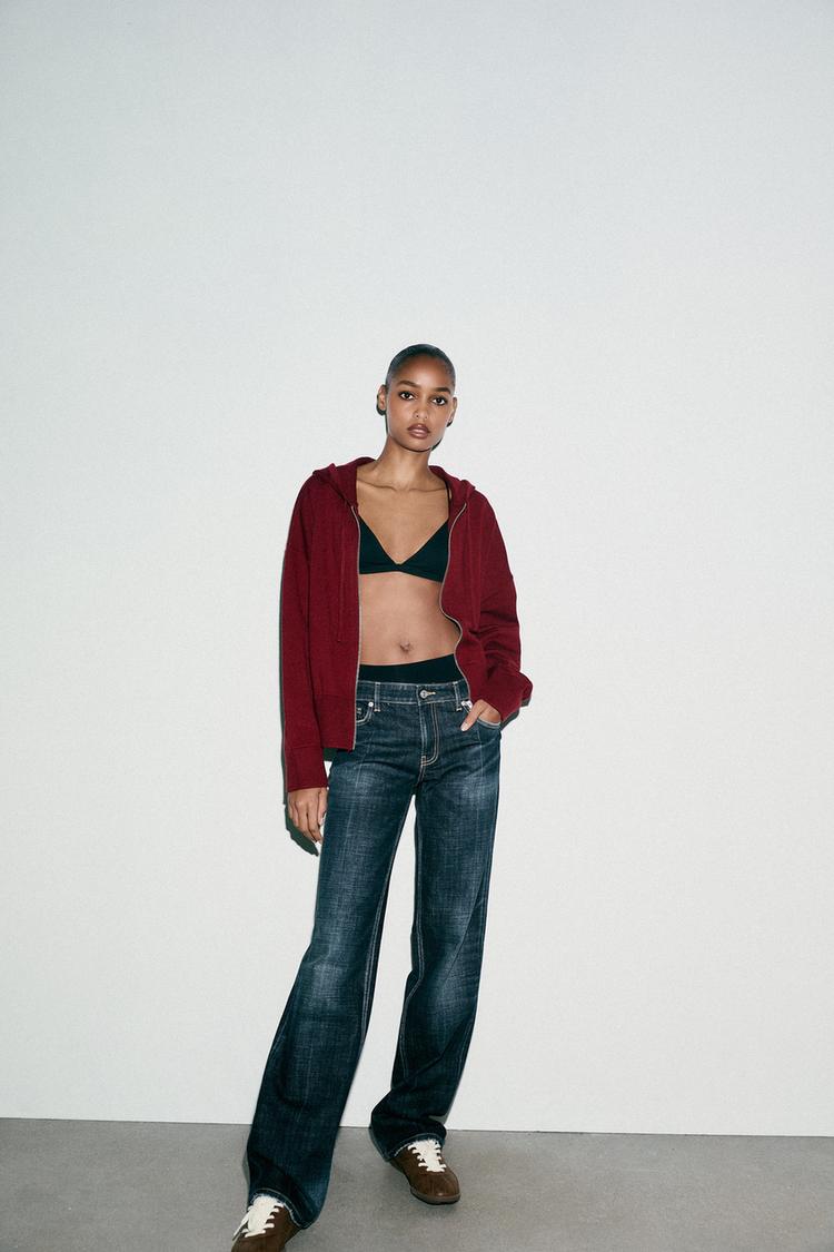 HOODED KNIT SWEATSHIRT - Zara product image