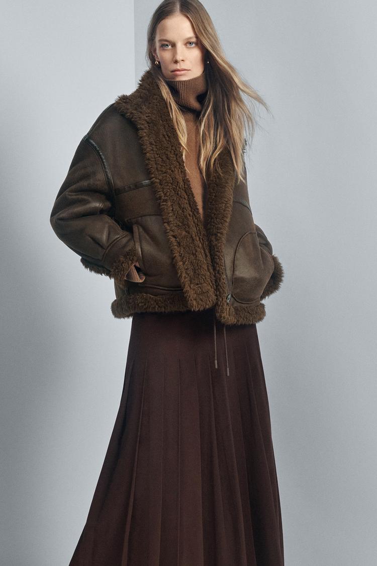 WOOL BLEND HIGH COLLAR JUMPER - Zara product image