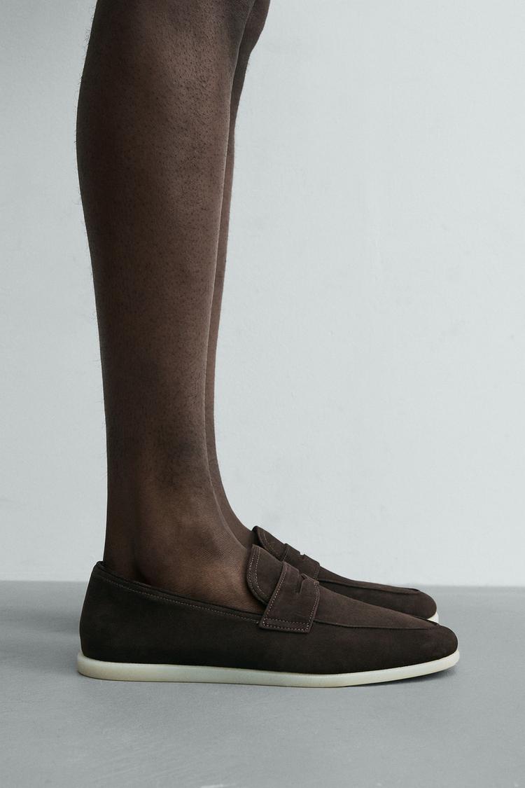 CASUAL LEATHER LOAFERS - Zara product image