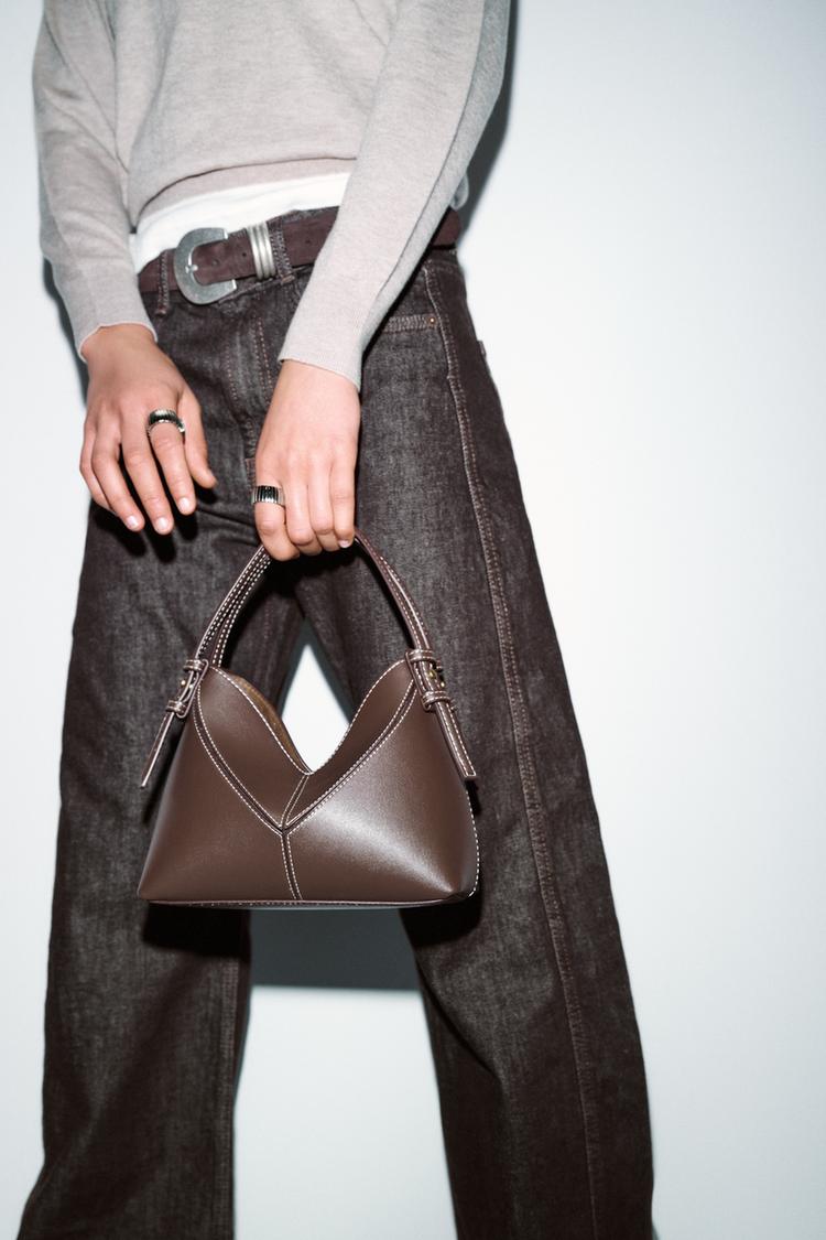 MINI SEAM DETAIL BUCKET BAG - Zara product image