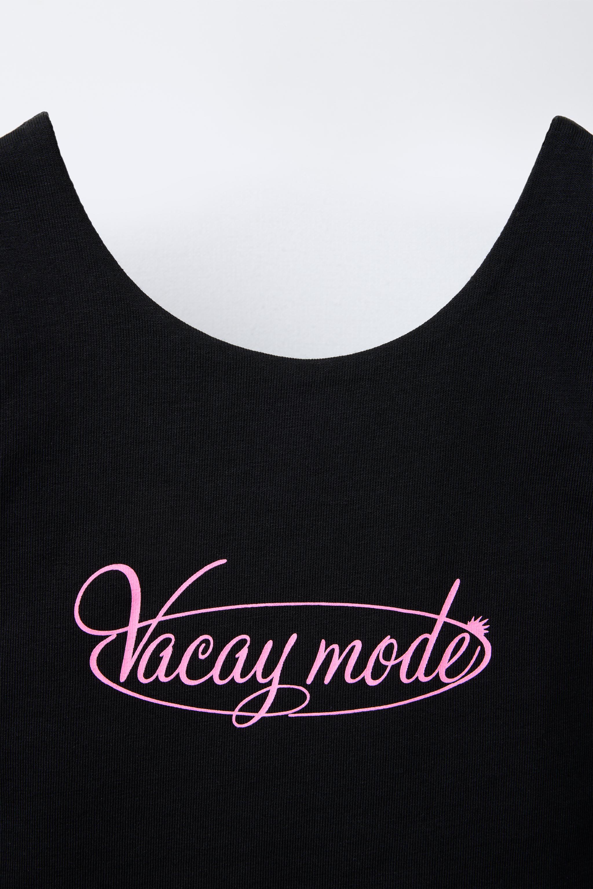 TEXT CROP TOP