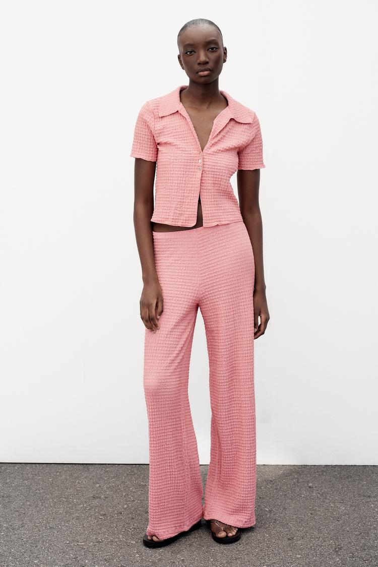 CROPPED TEXTURED JACKET - Zara product image