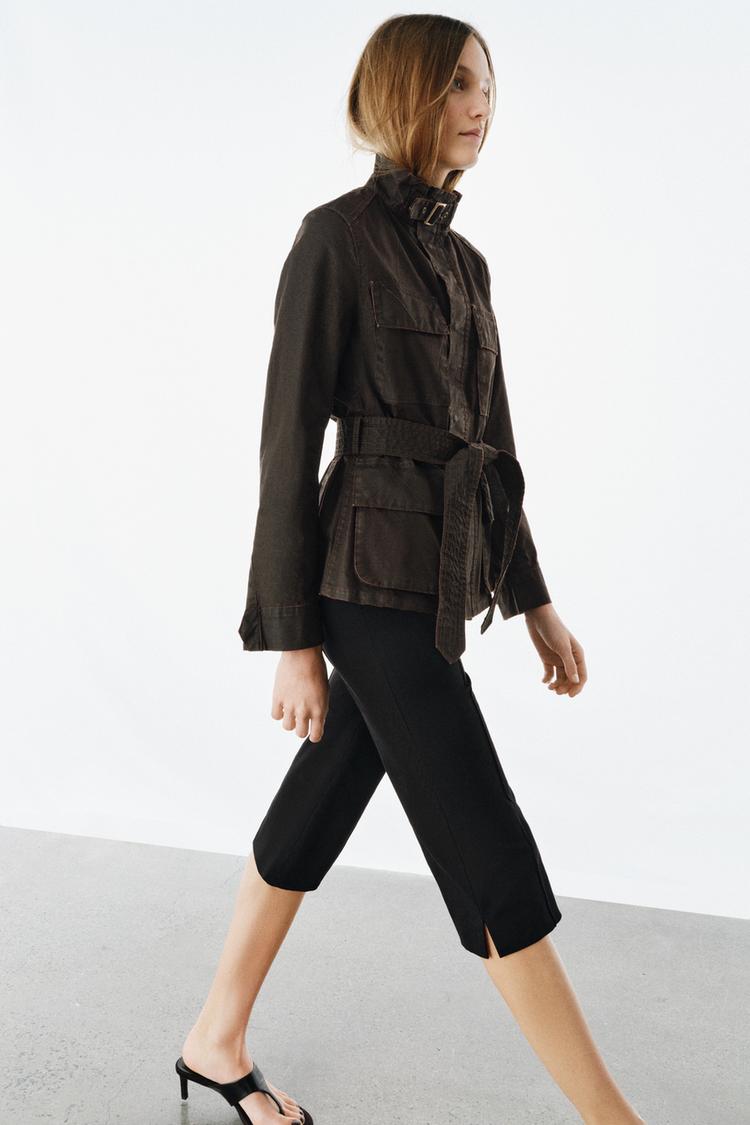 ZW COLLECTION WAXED EFFECT JACKET - Zara product image