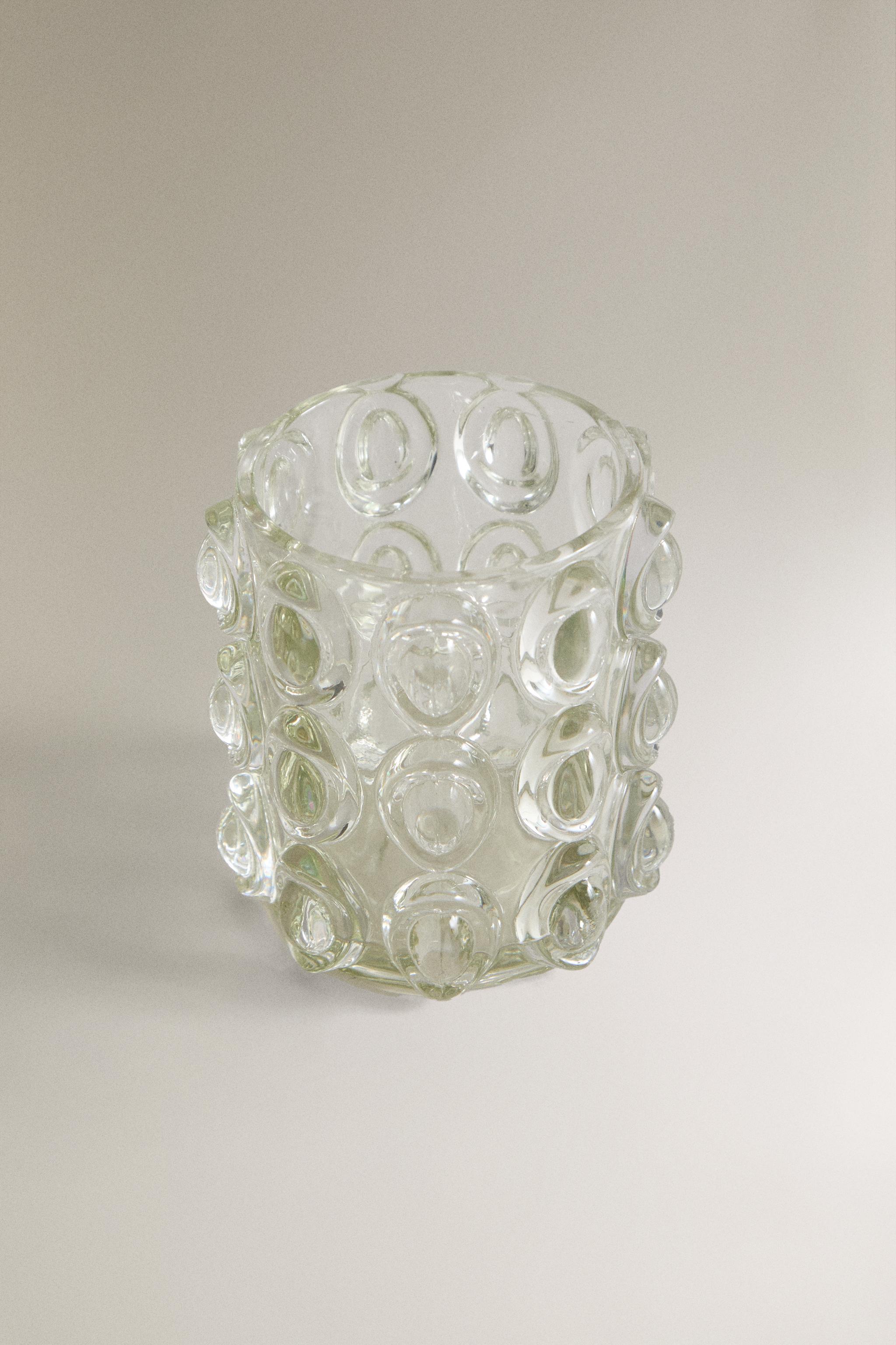 GLASS SPHERE TEALIGHT HOLDER