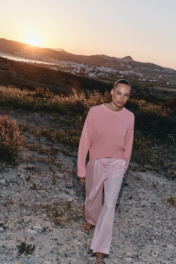 ASYMMETRIC HEM KNIT JUMPER - Zara product image