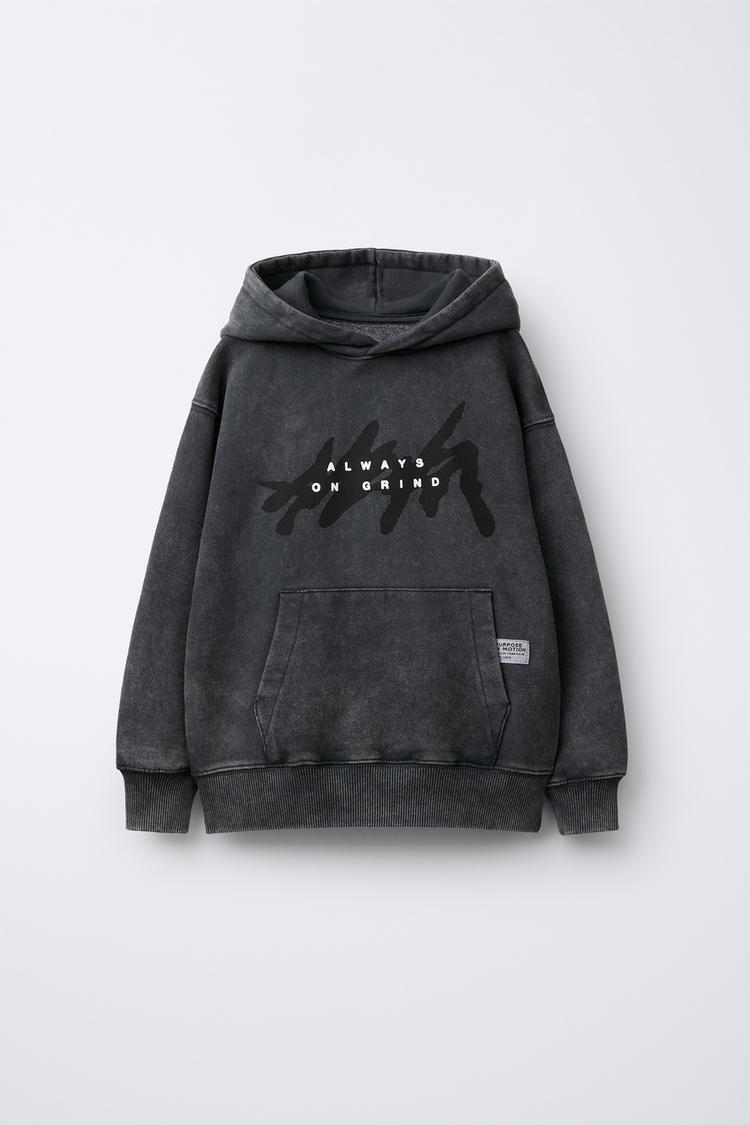 GRAFFITI WASHED EFFECT HOODIE - Zara product image