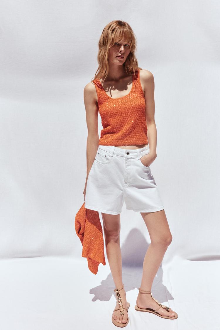 SEQUIN KNIT TOP