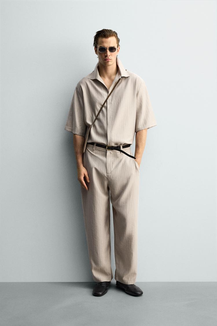 FLOWY SIDE PLEAT PANTS - Zara product image
