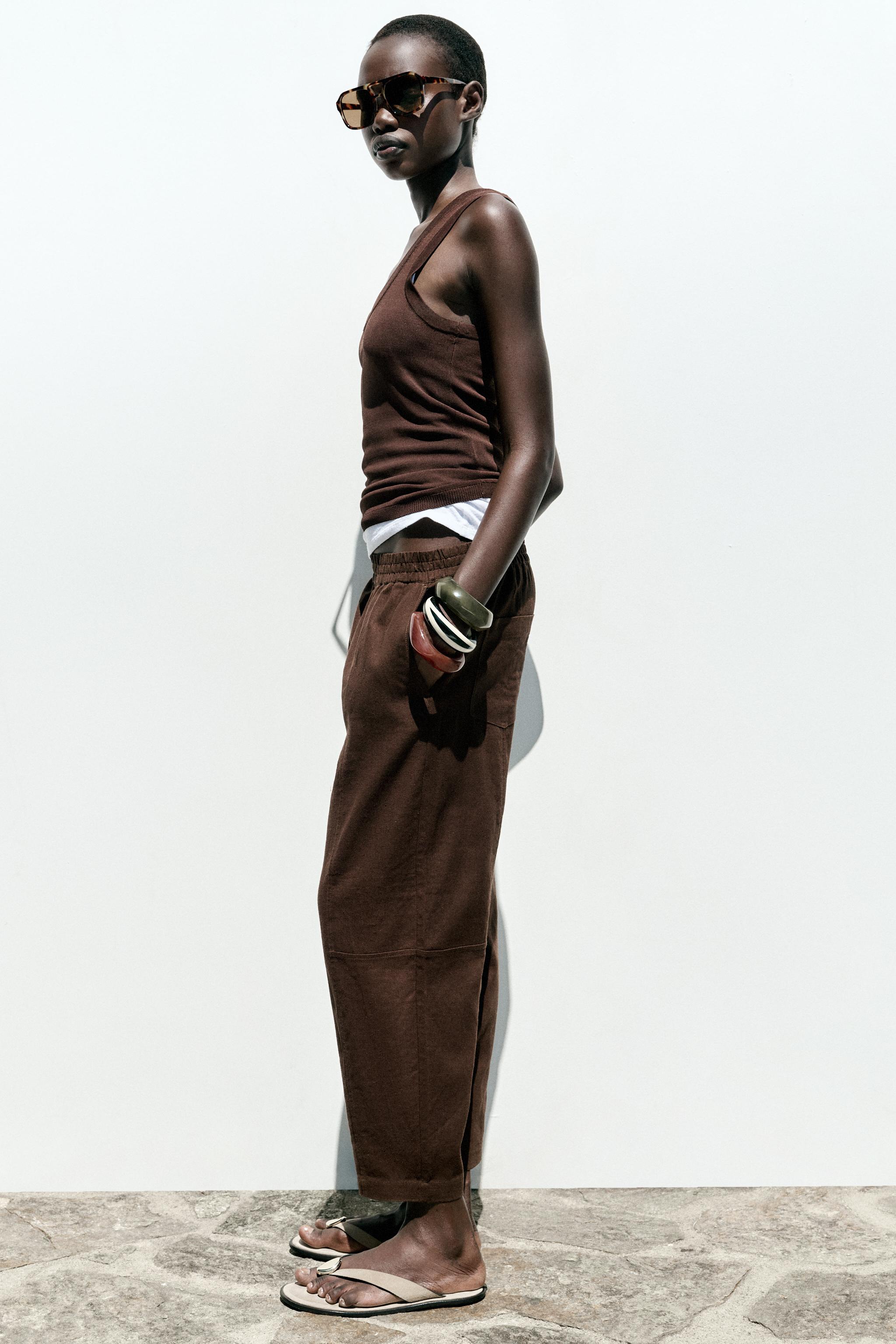 LINEN BALLOON PANTS