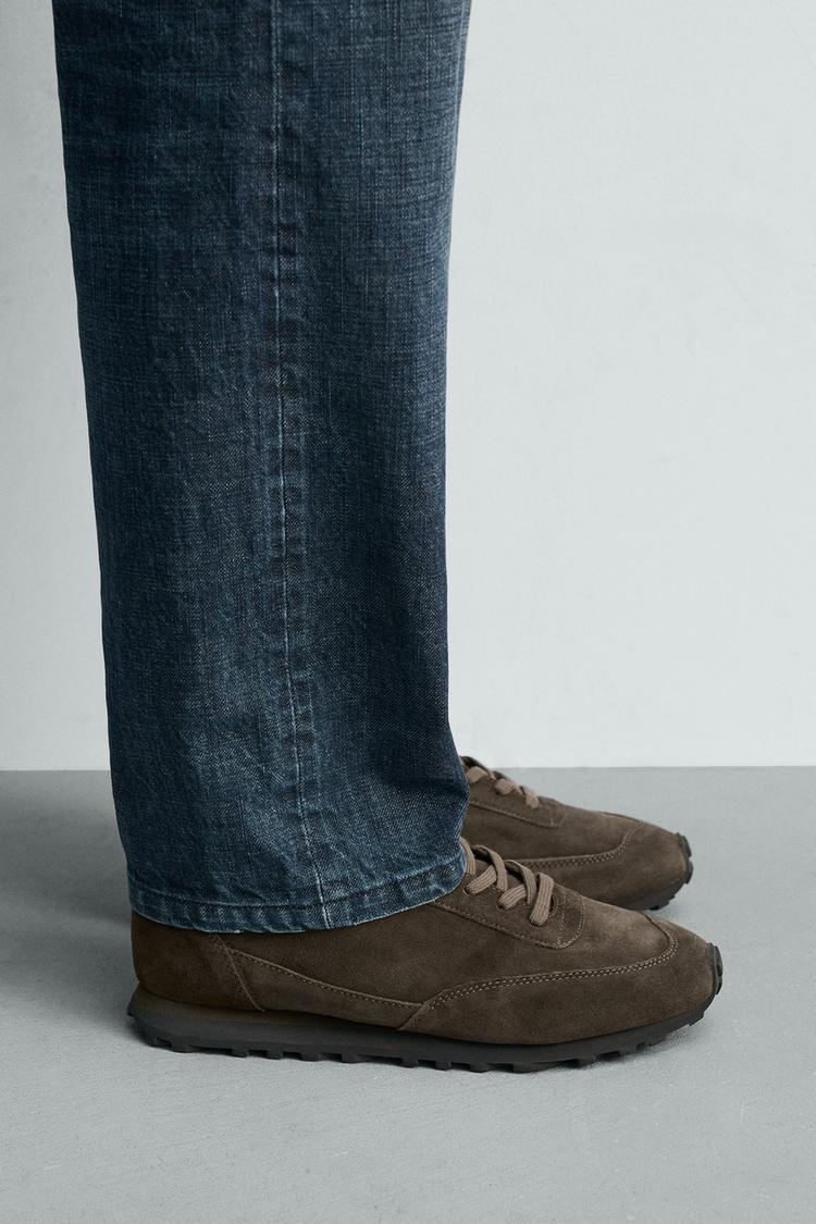 LEATHER SNEAKERS - Zara product image
