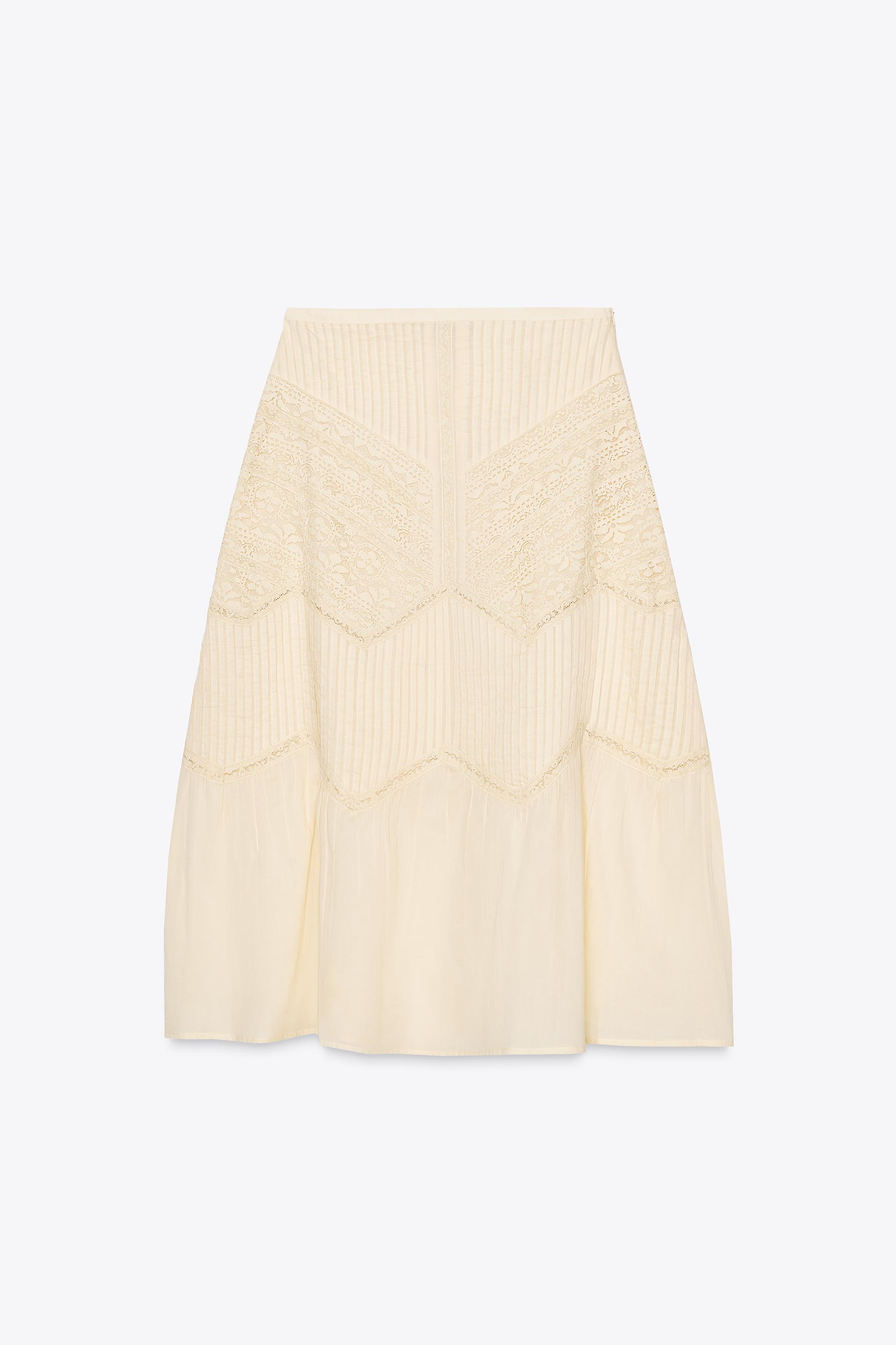 ZW COLLECTION LACE MIDI SKIRT